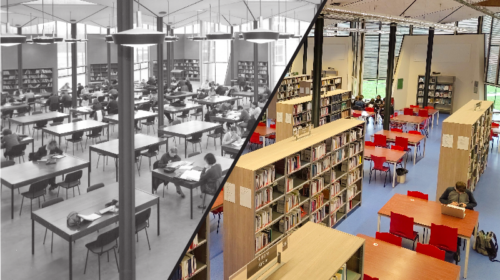 salle de lecture d'une bibliothèque universitaire